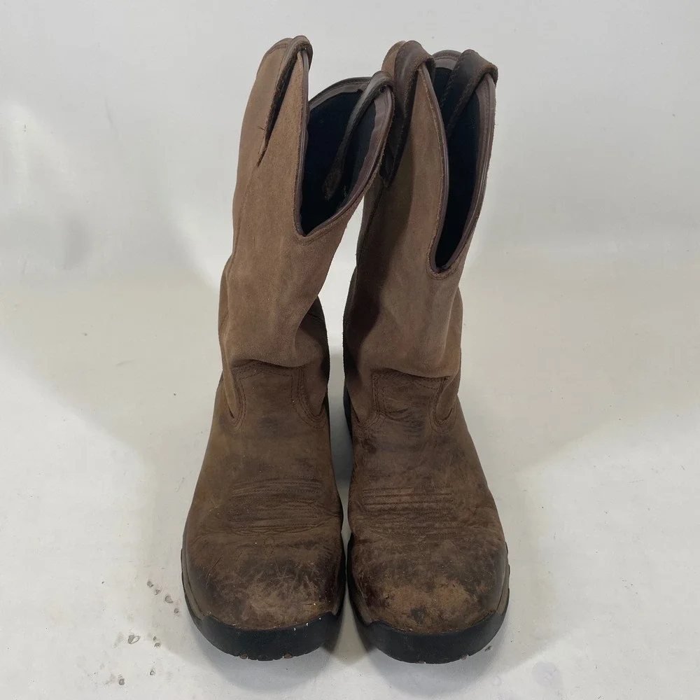 Ariat Terrain Pull-On H2O Womens 9B Brown Waterproof Leather Boots 10011845